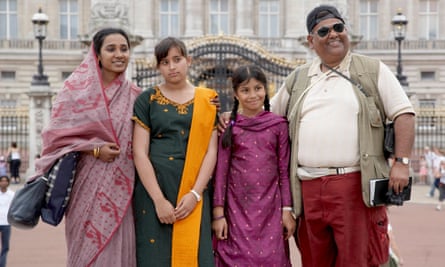 Brick Lane, with (from left) Tannishtha Chatterjee as Nazneen, Naeema Begum as Shahana, Lana Rahman as Bibi and Satish Kaushik as Chanu.