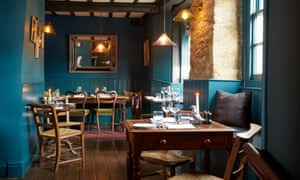 One of the Bull’s three dining areas, Fairford, Gloucestershire