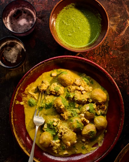 Keshia Sakarah’s curry crab, roasted corn and cassava dumplings.