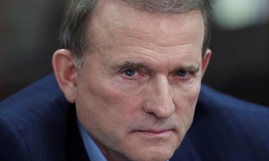 The pro-Russian Viktor Medvedchuk, arrested at the start of the war.