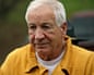 Jerry Sandusky arrives at the Centre County Courthouse in Bellefonte, Pennsylvania, in November 2019.