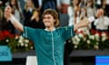 Andrey Rublev celebrates victory in the final of the Madrid Open