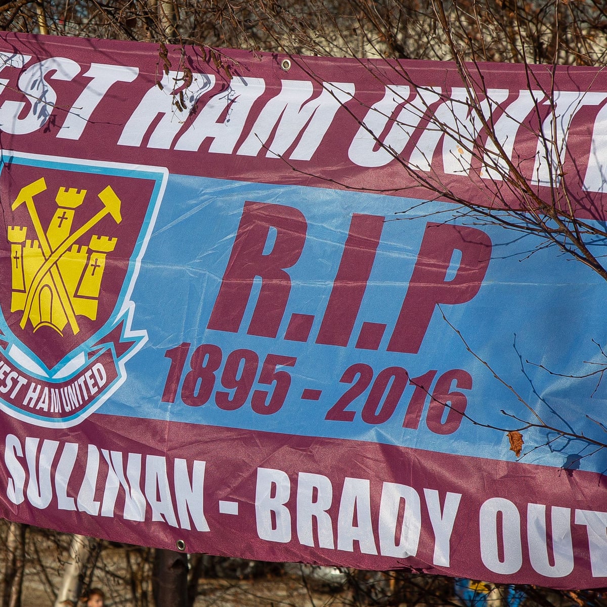 Goodbye To Our History For Nothing Why West Ham Fans Are Protesting Football The Guardian