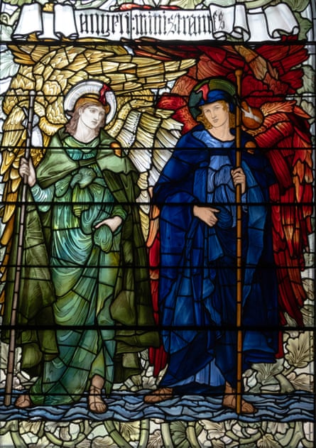 The ministering angels after restoration in Salisbury Cathedral