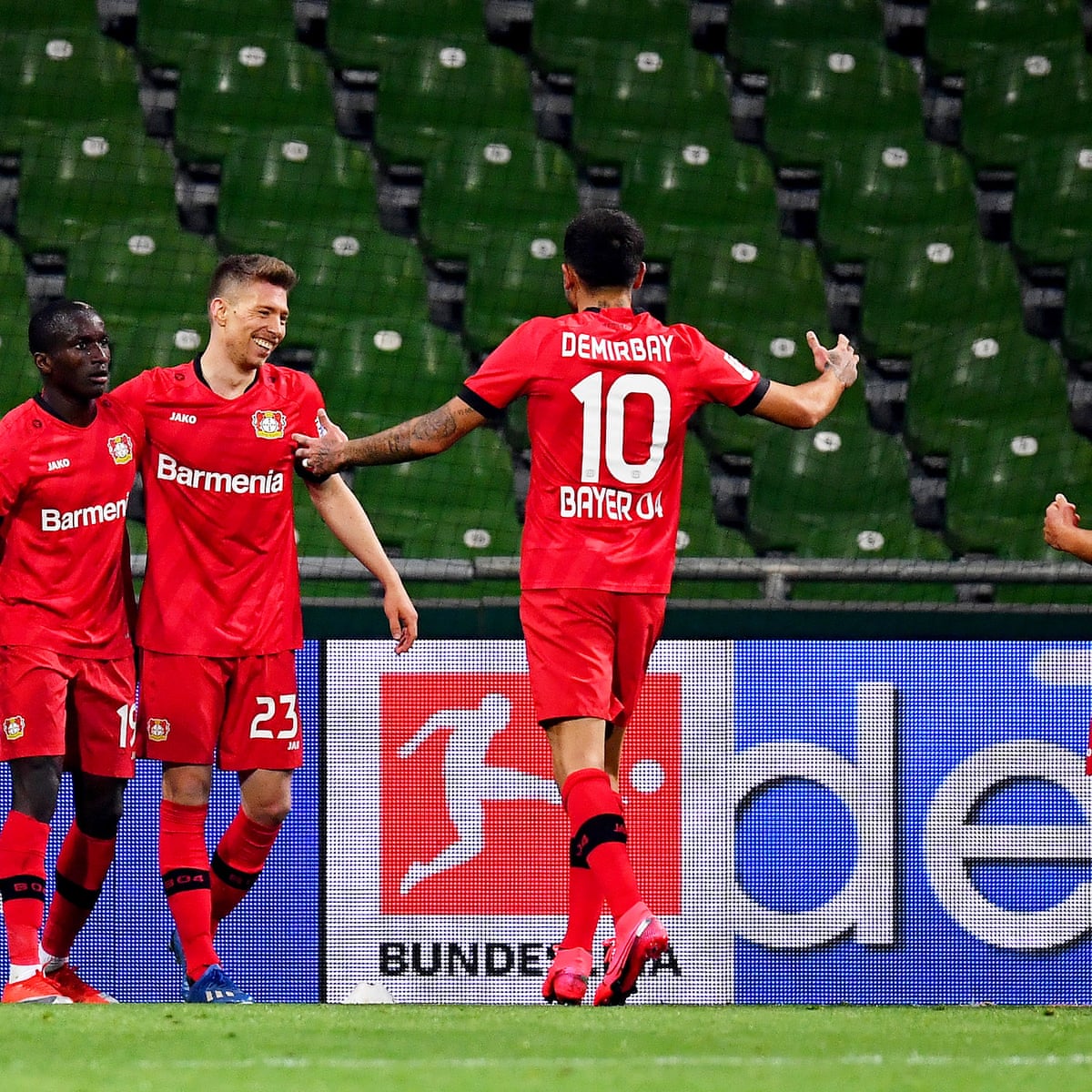 Werder Bremen 1 4 Bayer Leverkusen Bundesliga As It Happened Football The Guardian