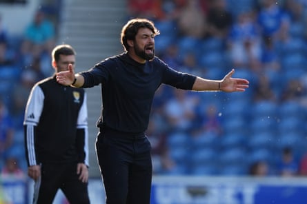 Russell Martin shouts from the sideline