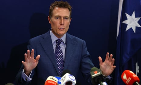 Attorney general Christian Porter speaks during a media conference on 3 March 2021 in Perth, Australia. 