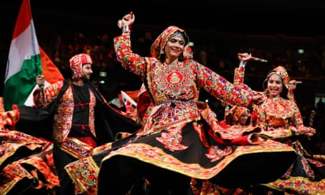 Dancers perform at the event in Sydney