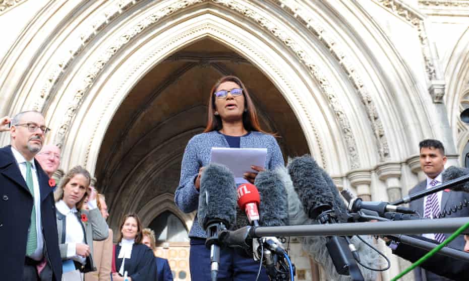 Gina Miller outside the high court in 2016 after successfully challenging the government over article 50.