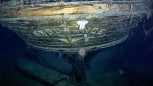 The stern of the wreck