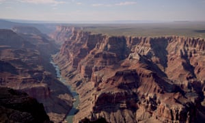 The Colorado river runs through Grand Canyon national park.