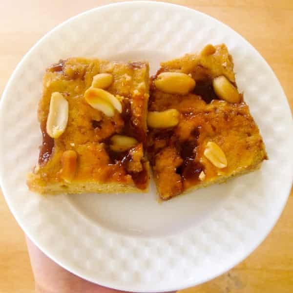 Rhiann’s peanut butter jelly blondies are bound to be popular with both kids and adults.