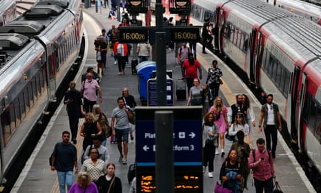Passenger's at King's Cross railway station in London