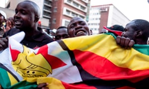 Supporters of the opposition MDC in Harare