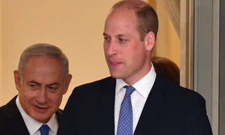 Benjamin Netanyahu and Prince William.