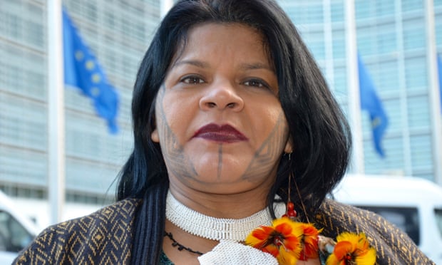 Sônia Guajajara, the leader of Articulação dos Povos Indígenas do Brasil.