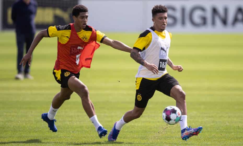 Jude Bellingham (left) and Jadon Sancho would not have been able to move from English clubs to Borussia Dortmund under the rules brought about by Brexit.