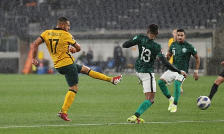 Saudi Arabia hold Socceroos goalless in soggy World Cup qualifying stalemate