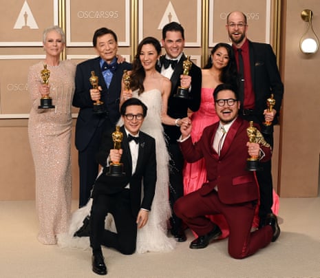 Best Picture, Everything Everywhere All at Once, Daniel Kwan, Daniel Scheinert and Jonathan Wang, Producers 95th Annual Academy Awards