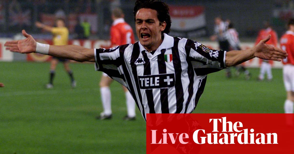 Juventus v Manchester United: 1999 Champions League semi-final – live!