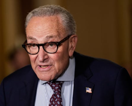 US Senate minority leader Chuck Schumer.