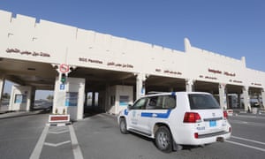 Qatari side of the Abu Samrah border crossing with Saudi Arabia