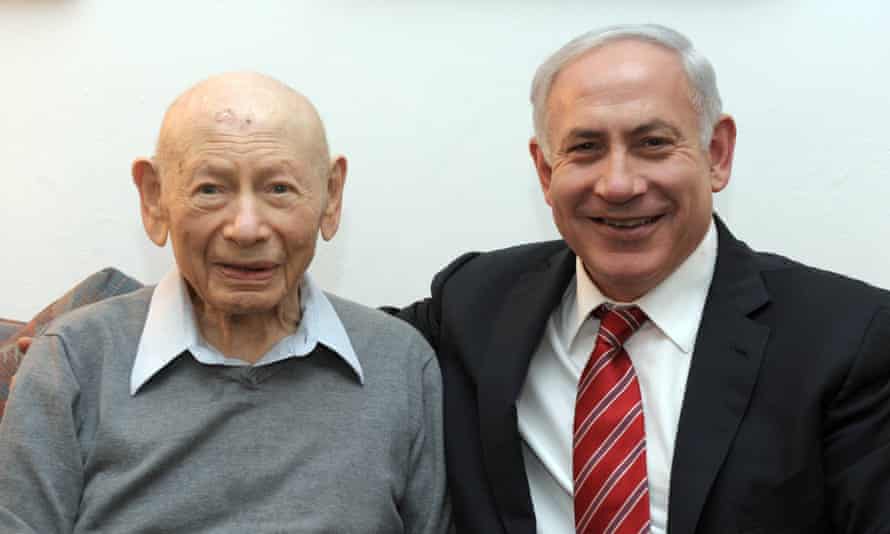 Benjamin Netanyahu, right, and his father, Benzion, who died in 2012.