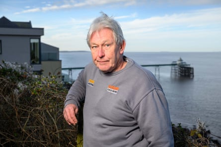 The chair of Clevedon town council, Chris Blades.