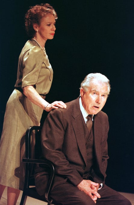 Burke with Sara Kestelman in Copenhagen at the National Theatre (1998).