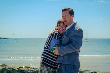 Olivia Colman and Benedict Cumberbatch by the sea in The Roses.