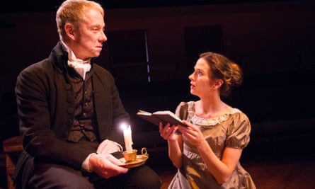 Jamie Newall (Casaubon) and Georgina Strawson (Dorothea) in Dorothea’s Story from in The Middlemarch Trilogy by George Eliot at the Orange Tree Theatre, Richmond in 2013.