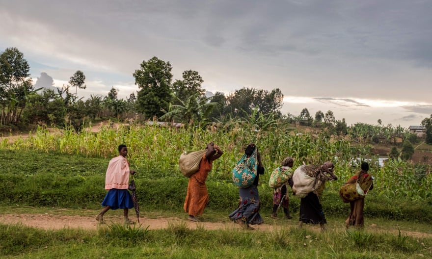 Women walking in Butembo, North Kivu province, DRC.