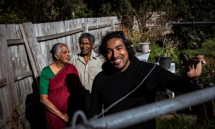Shankar Kasynathan with his parents