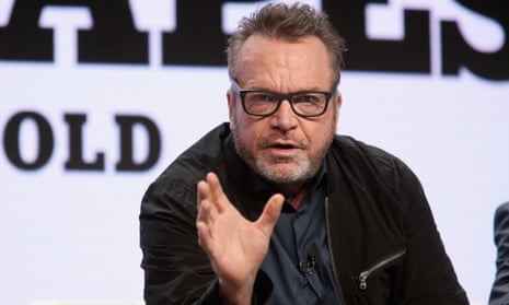 Tom Arnold discussing The Hunt For The Trump Tapes in Los Angeles last month