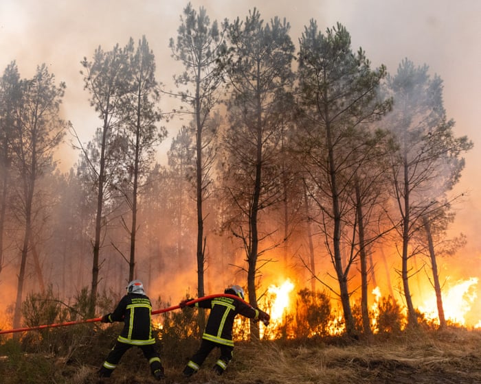 Apocalyptic Wildfires Force Mass Evacuations in France and Spain