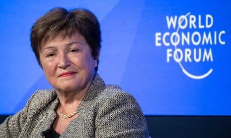 Kristalina Georgieva, the International Monetary Fund’s managing director, at the World Economic Forum annual meeting in Davos.