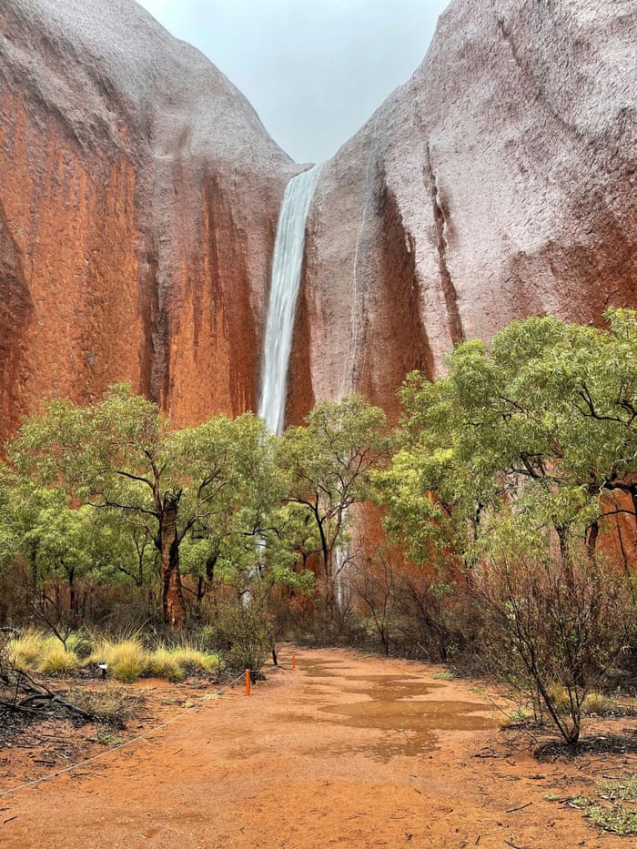Waterfalls And Wonder Uluru Under Rain In Pictures Australia News The Guardian Waterfalls And Wonder Uluru Under Rain In Pictures Australia News The Guardian