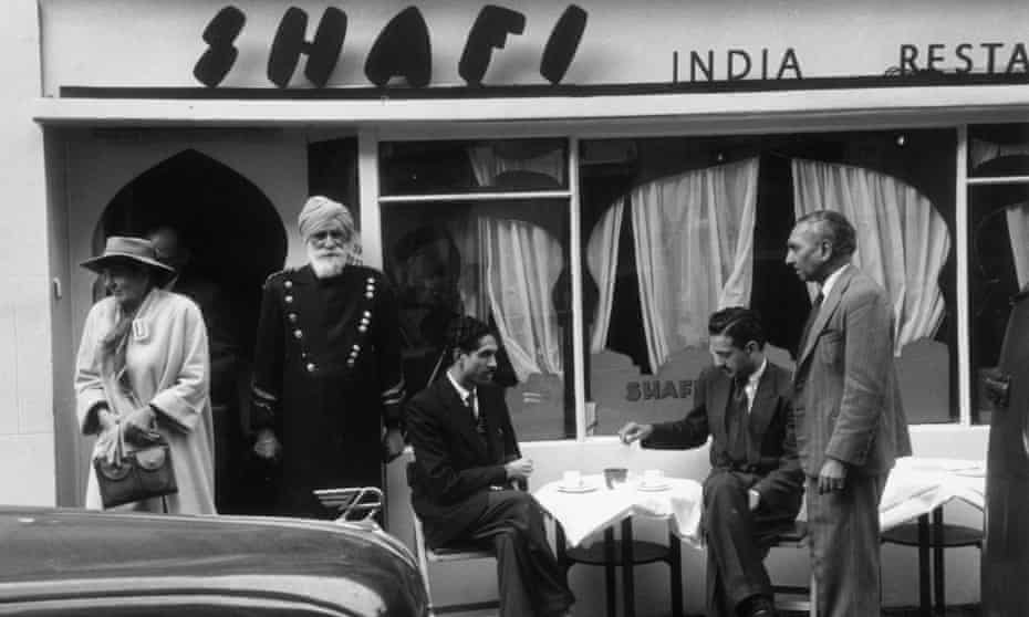 An Indian restaurant in London in 1955.