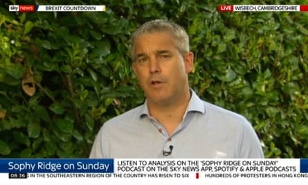 Stephen Barclay speaking on Sky News’s Sophy Ridge on Sunday