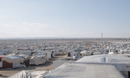 Zaatari refugee camp, home to an estimated 79,000 people.