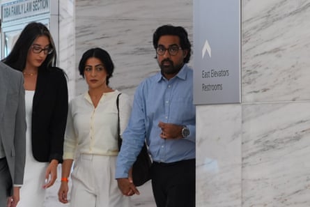 three people walking together
