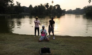 TikTok users take part in one of its many dance crazes in Buenos Aires, Argentina in July.