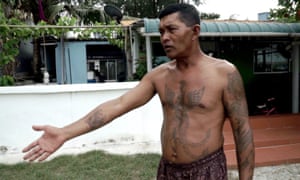 Haron Din says the mud from the reclamation area is killing local marine life