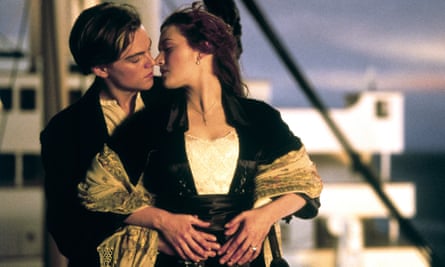 Leonardo DiCaprio and Kate Winslet in Titanic.
