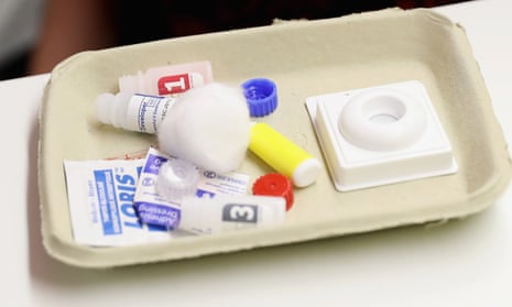 An HIV test kit