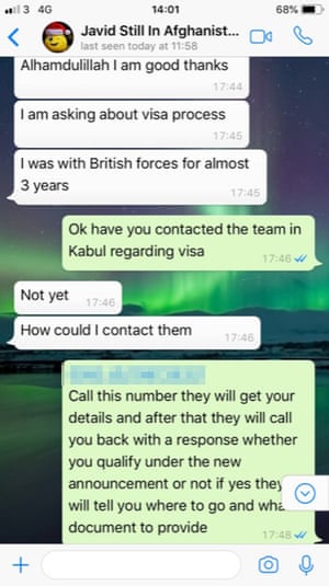 How Two Men And A Whatsapp Group Rescued Scores Of Afghan Heroes World News The Guardian