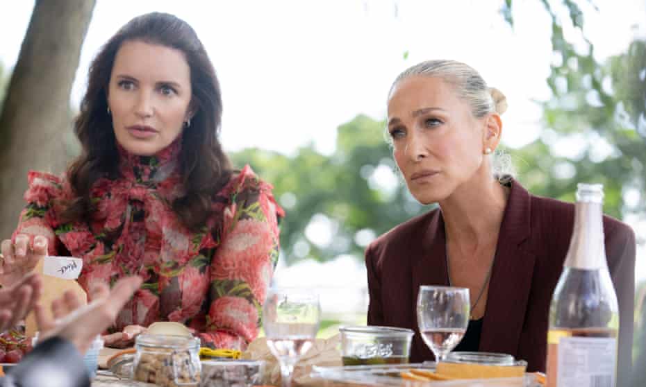 Life begins at 50 … Sarah Jessica Parker and Kristin Davis in And Just Like That.