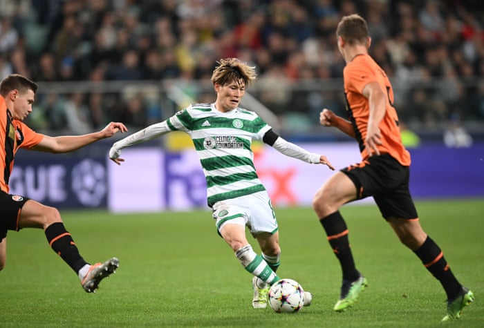 Shakhtar Donetsk 1-1 Celtic: Champions League – live reaction | Champions League 2 Celtic's Kyogo Furuhashi surges forward.
