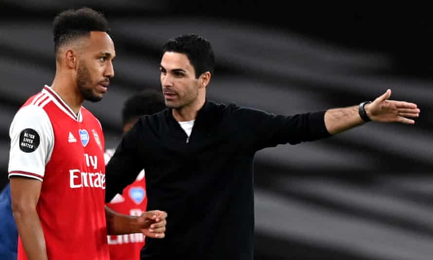 Pierre-Emerick Aubameyang was shown the door at Arsenal by Mikel Arteta.