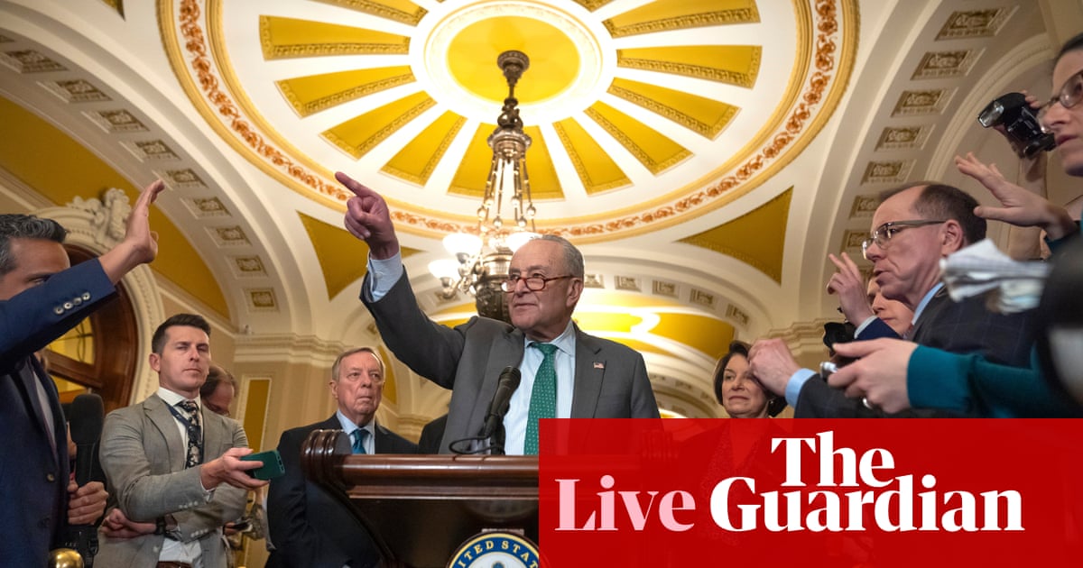 Schumer decision to vote for Republican funding bill a huge slap in the face', says AOC - US politics live